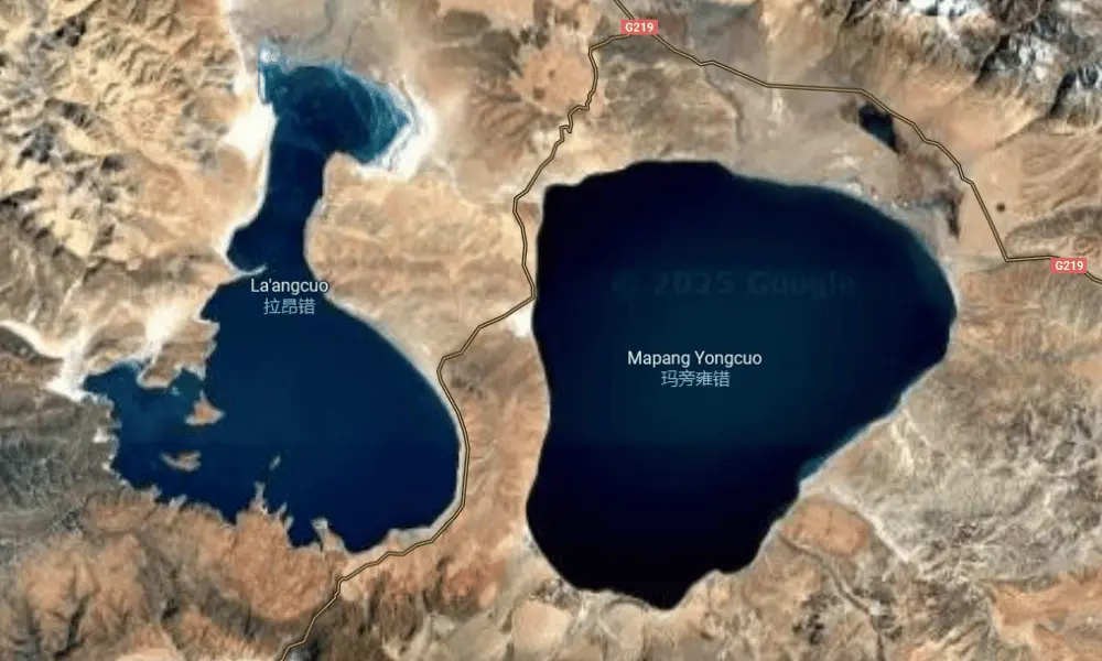 Lake Mansarovar and Rakshashtal